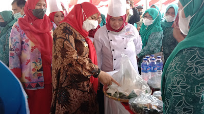 Eva Dwiana Buka Lomba Memasak Olahan Ciri Khas Lampung