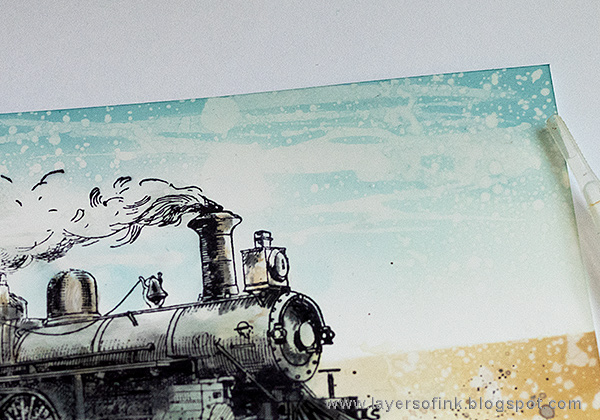 Layers of ink - Scenic Train Card Tutorial by Anna-Karin Evaldsson