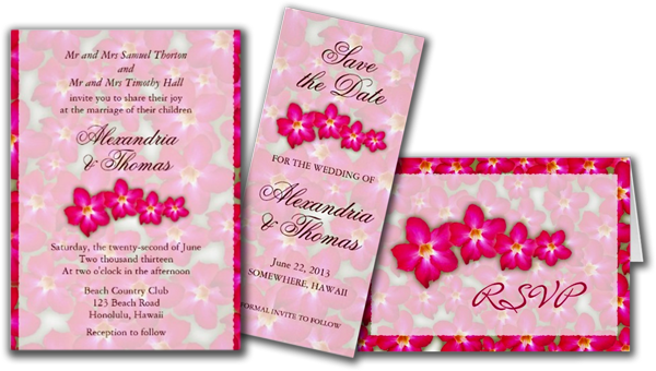  Desert Rose Collage Wedding Invitation