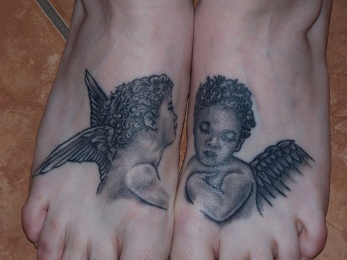 Baby Angel Tattoos For Men