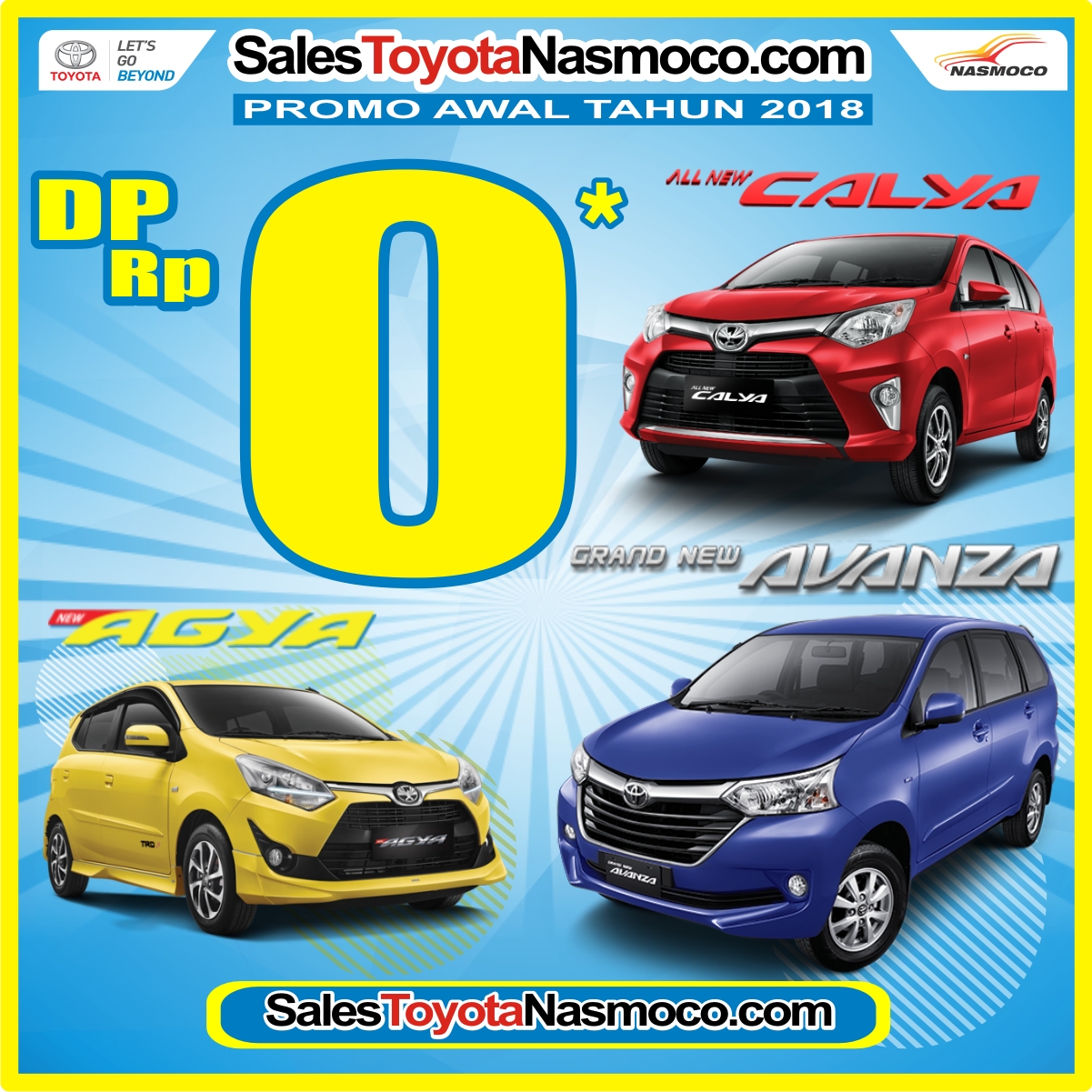 Promo Kredit  Tanpa  Dp  Khusus Toyota Calya Agya  dan Avanza 