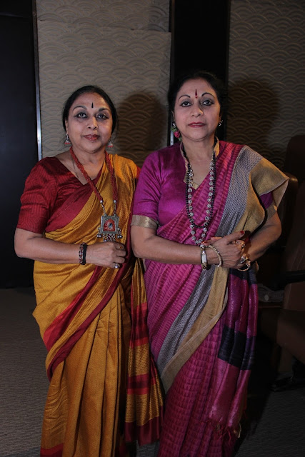 Nalini with Kamalini, Chairperson Kathak Kendra