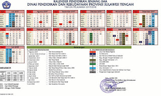 Download Kalender Pendidikan 2017/2018 Sulawesi Tengah