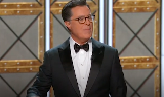 Host Stephen Colbert Blasts Trump's Obsession With the Emmys