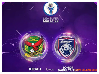 Live Streaming Kedah vs JDT FC Liga Super 28 Oktober 2017