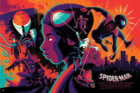 New York Comic Con 2019 Exclusive Spider-Man Into the Spider-Verse Movie Poster Regular Edition Screen Print by Tom Whalen x Grey Matter Art x Marvel