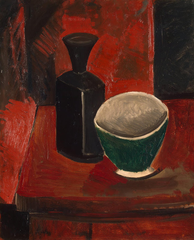 Green Pan and Black Bottle by Pablo Picasso - Still Life Paintings from Hermitage Museum