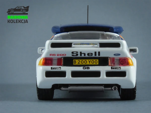 IXO Eaglemoss Ford RS200 Rally Sweden 1986