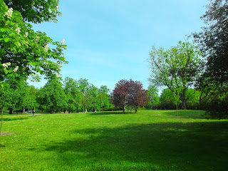 Ciudad polaca en primavera