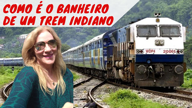 banheiro em trem indiano