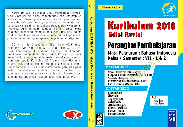 Perangkat Pembelajaran Kurikulum 2013 Edisi Revisi Tingkat SMP Kelas 7