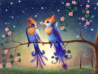 Birds in Love Wallpaper