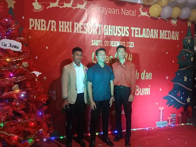 Rahmat Kristian Sumbangkan Lagu Pujian Di Perayaan Natal PNB/R HKI Resort Khusus Teladan Medan