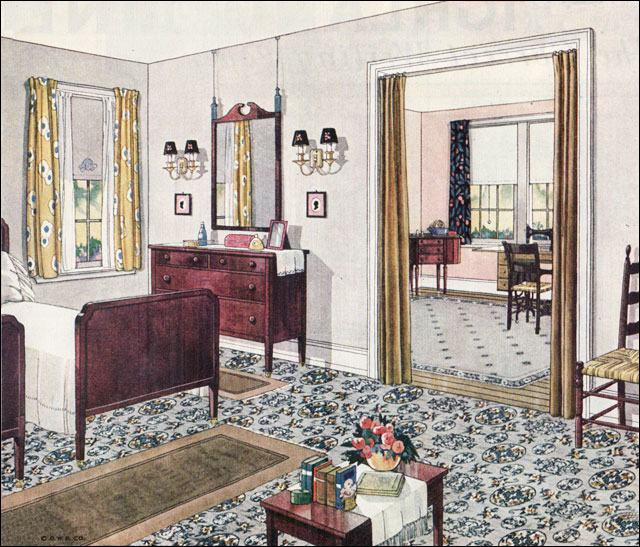 Apron History: More 1920 Decorating Ideas-Bedrooms