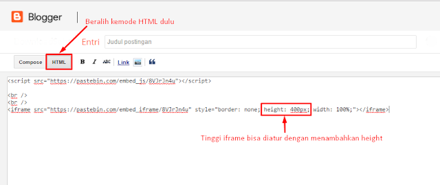 Cara Menaruh Kode HTML, Javascript, PHP, C++ dll di Blog