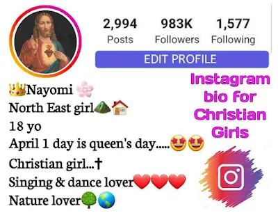 Instagram Bio For Christian Girl
