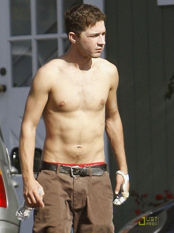 shia labeouf shirtless. Shia Labeouf