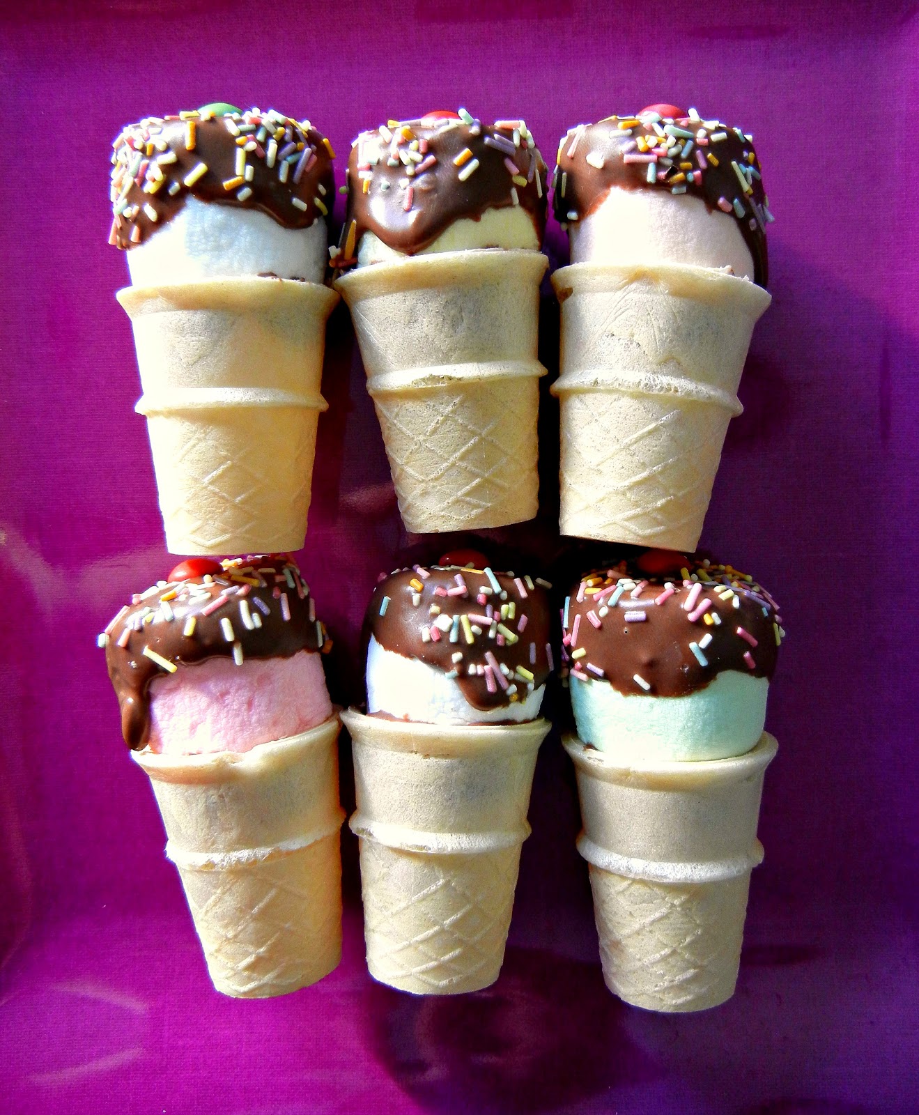 Sugar Swings Serve Some Mini  faux ice  cream  cones