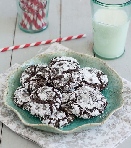 Triple-Chocolate Crinkle Cookies Recipe