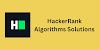 HackerRank Algorithms Solutions