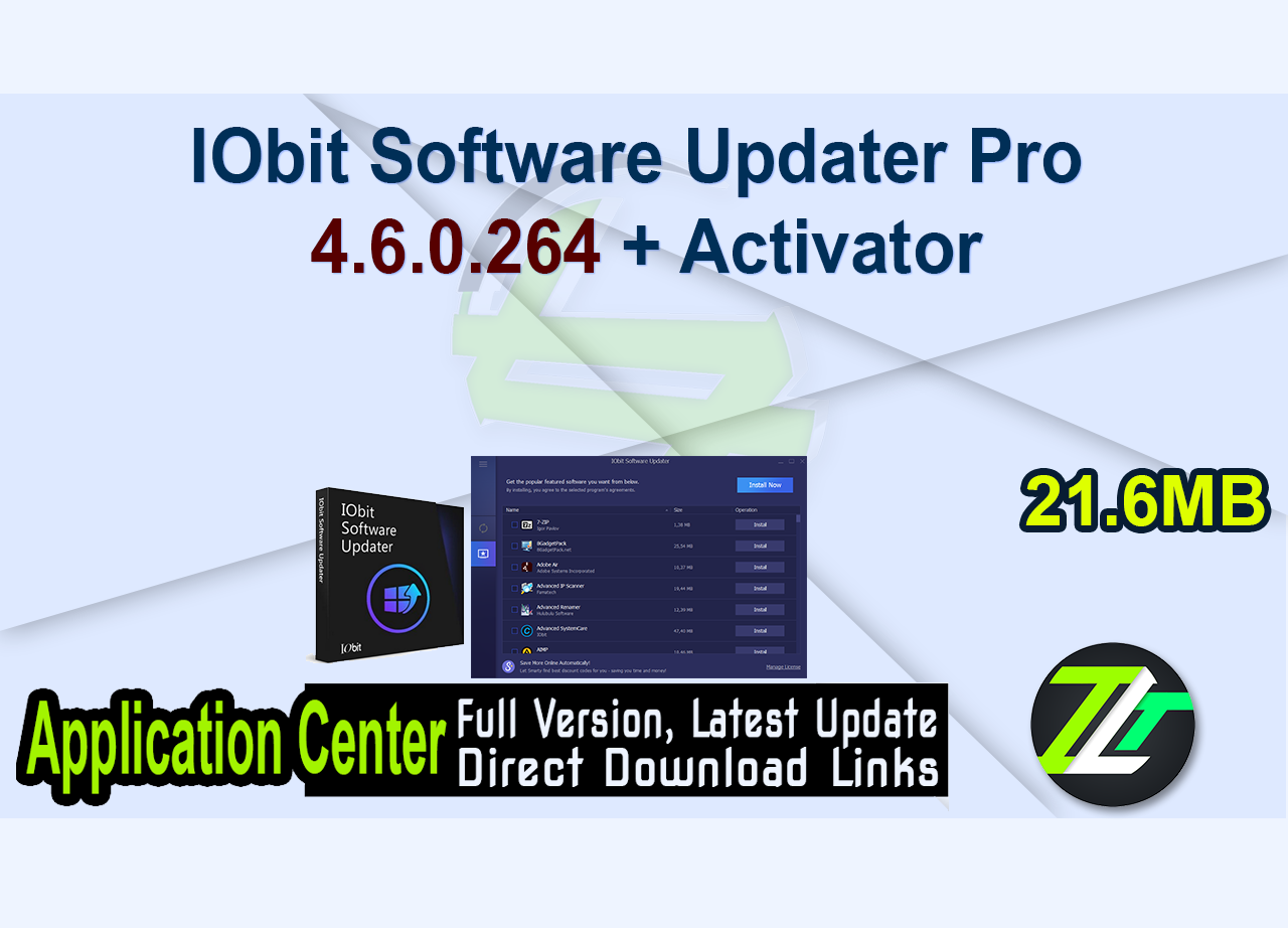 IObit Software Updater Pro 4.6.0.264 + Activator
