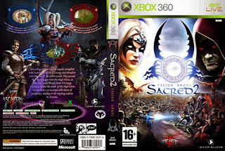 Sacred 2 Fallen Angel xbox 360 game dvd front cover