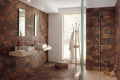 dark brown ceramic wall floor tiles bathroom