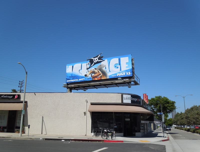 Ice Age Continental Drift movie billboard