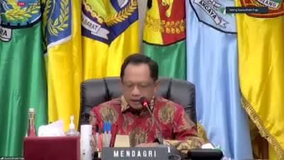 Gubernur Sulteng Simak Arahan Mendagri Terkait Pengendalian Inflasi Daerah.