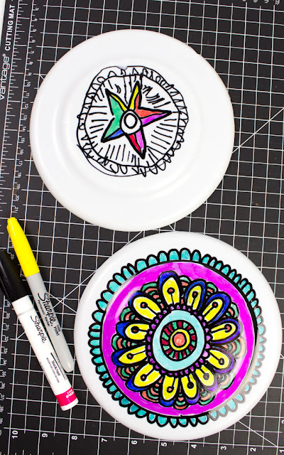 How to Doodle on Frisbees with Kids