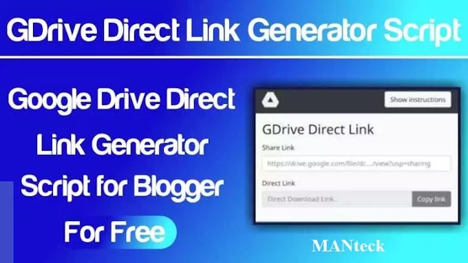 Google Drive Direct Link Generator Script for Blogger