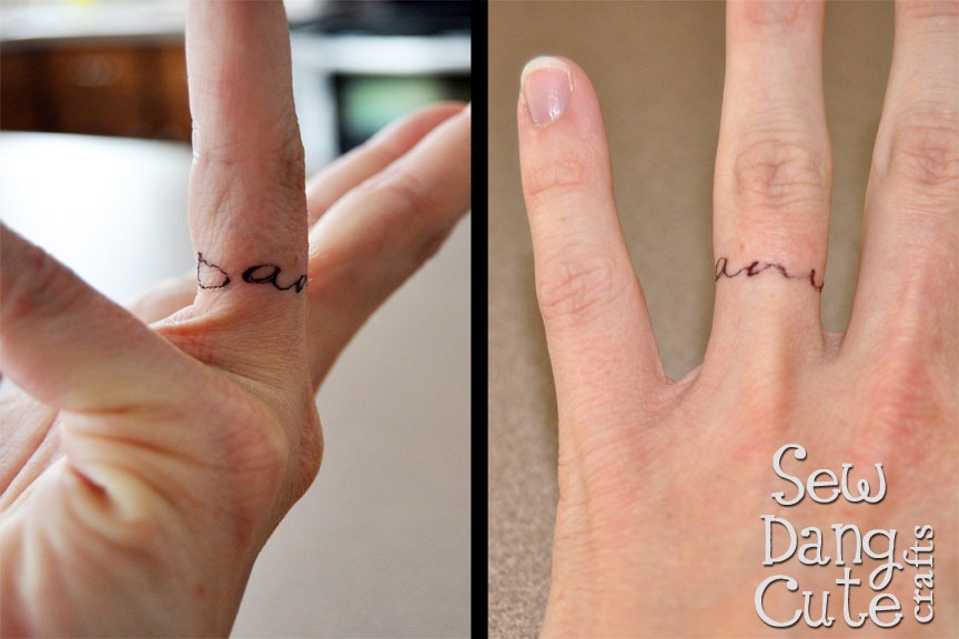 wedding ring tattoo