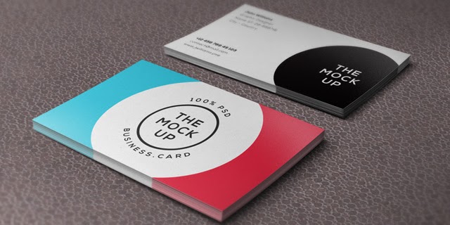 Realistic Business Card PSD Mockup