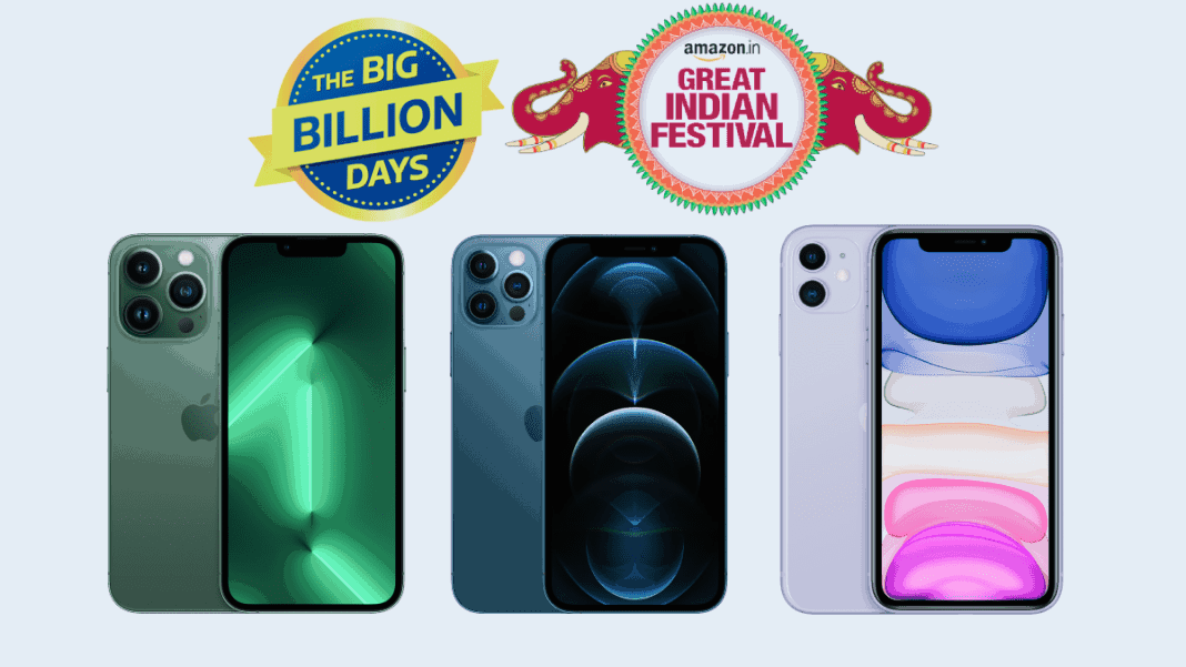 Apple iPhone 11, iPhone 12, iPhone 13 discounted price during Flipkart Big Billion Days sale, Apple iPhone 11, iPhone 12, iPhone 13 discounted price during Amazon Great Indian Festival 2022 sale