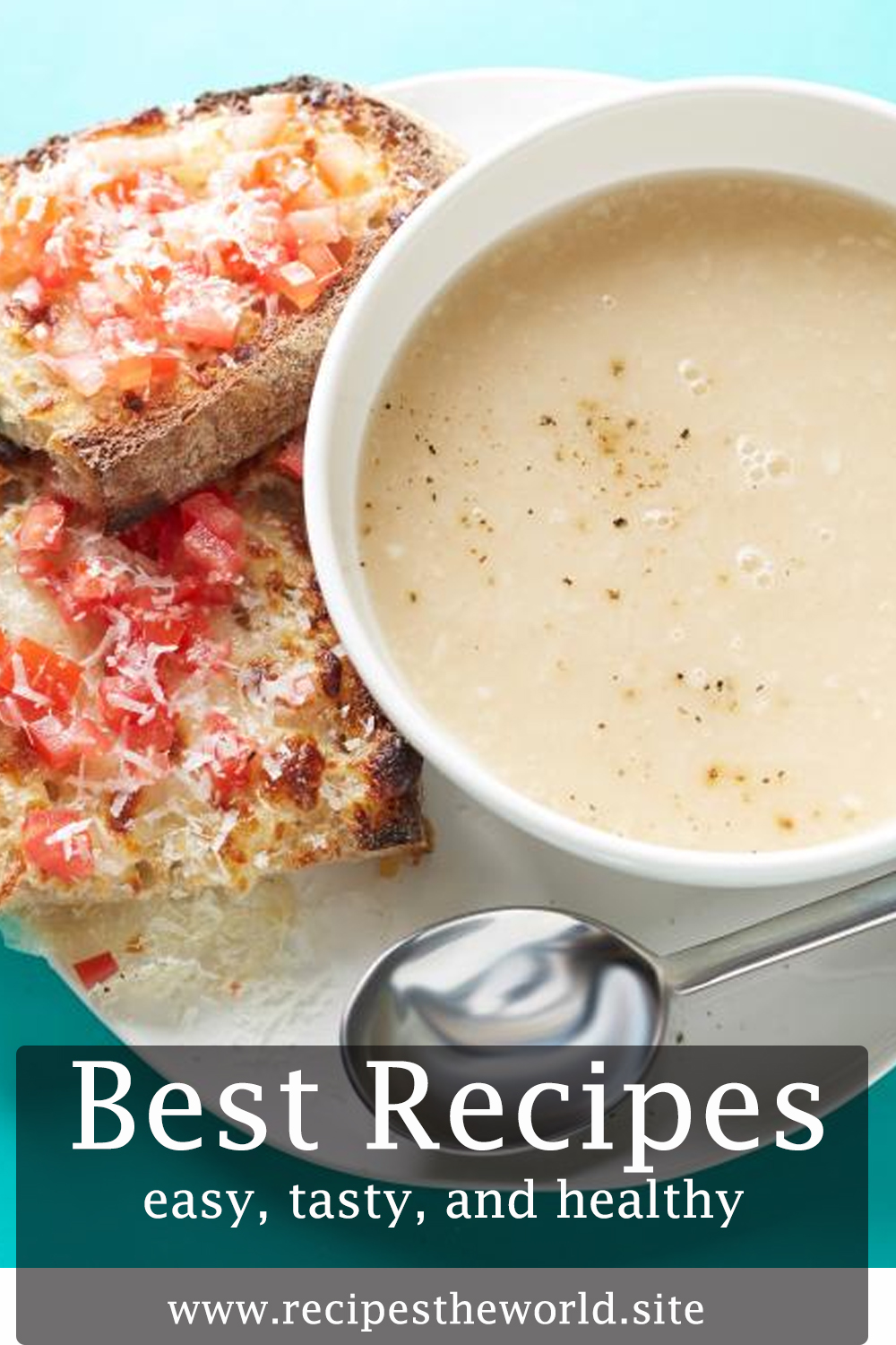 10-Minute White Bean Soup with Toasted Cheese and Tomato