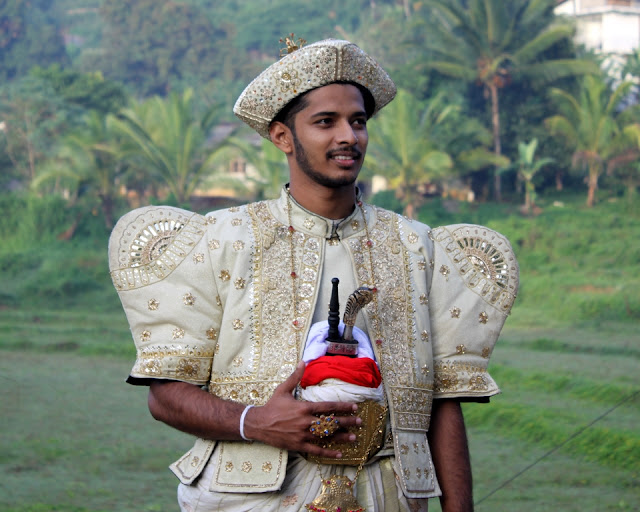 Groom in traditional costume, Sri Lanka