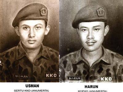 Usman dan Harun, Marinir Indonesia yang Digantung di Singapura.