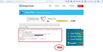 parse kode html