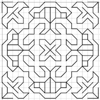 free blackwork motif fill pattern