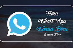 Download Tema Whatsapp Warna Biru, Keren dan Menarik