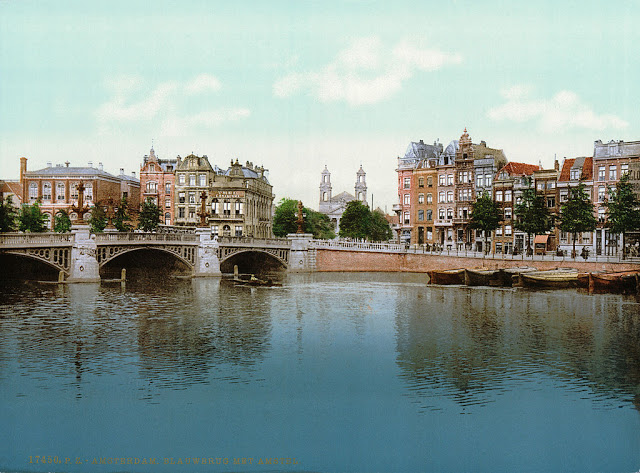 Antiguas fotografías a color de Ámsterdam a finales del siglo XIX