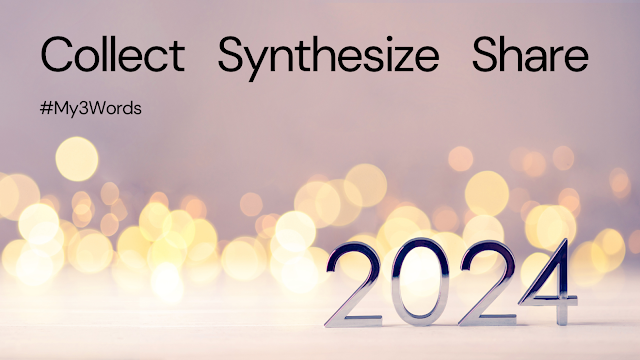 Collect, Synthesize, Share: My 3 Words 2024.