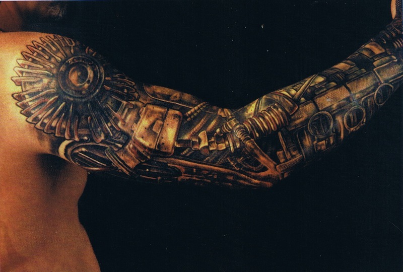 biomechanical tattoo: cyborg