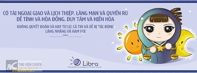 Ảnh bìa cho Facebook dễ thương - Cover FB timeline, có tài ngoại giao và lịch thiệp, lãng mạn và quyến rũ, dễ tính và hòa đồng, duy tâm và thiên hòa