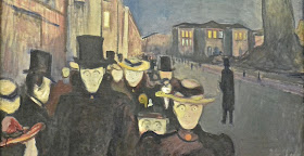  Musée des beaux-Arts de Bergen Edvard Munch; soirée sur l'avenue karl Johan 1892