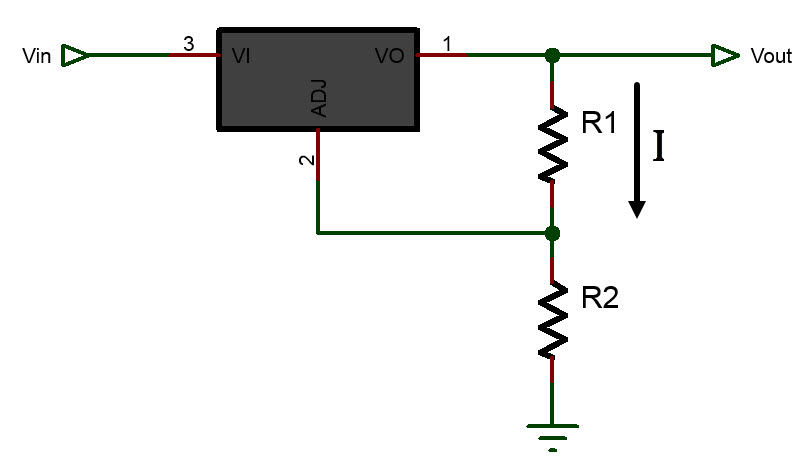 LM317 voltage regulator circuit diagram