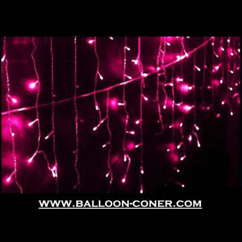 Pink LED Curtain Lights / Lampu Tirai LED Pink