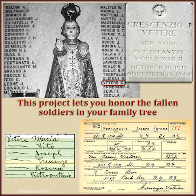 With so many familiar names, were any of my uncle's fellow soldiers related to us?