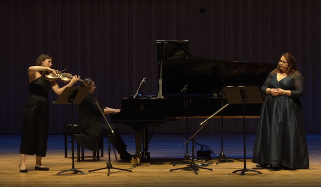 Manchester Song Festival - Ruth Gibson, Kathryn Stott, Katherine Broderick (image taken from live stream)