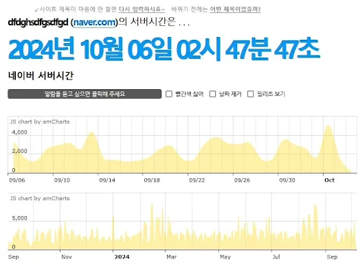 네이버 서버시간